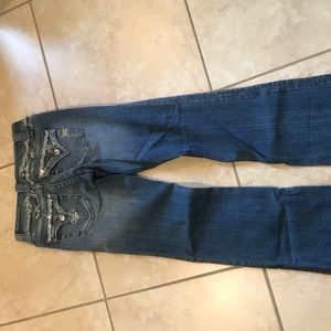 Miss me camp bling bootcut jeans